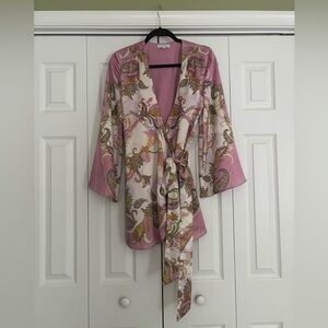 Gianni Bini Paisley Tie-Waist Dress